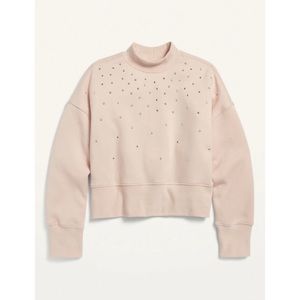 Old Navy Girls Studded Cropped Sweater Size L